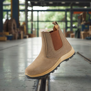 Chaussures <span class=keywords><strong>de</strong></span> sécurité montantes en cuir <span class=keywords><strong>de</strong></span> vachette pour hommes Protection du travail du <span class=keywords><strong>soudeur</strong></span> Anti-brûlure Anti-crevaison Caractéristiques <span class=keywords><strong>de</strong></span> fonctionnement <span class=keywords><strong>de</strong></span> l'atelier - Product Image 1