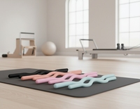 Barre d'haltères en silicone pour Pilates et yoga, idéale pour l'entraînement à domicile.