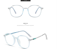 Nouveau grand cadre irrégulier Anti-lumière bleue monture de lunettes femmes monture optique transparente lunettes