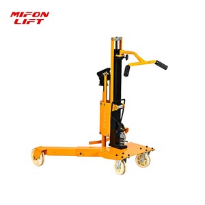 รถยกถังไฮดรอลิกแบบแมนนวล MIFONLIFT รับน้ำหนัก 300 กก. พร้อมที่หนีบแบบปากนกอินทรี ขนาด 200 ลิตร สำหรับยกถังเหล็กและถังพลาสติก - Product Image 2