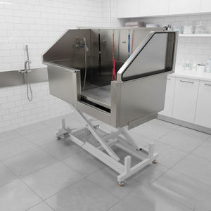 Bañera Ergonómica Elevada para Mascotas para Reducir la Tensión en la Espalda para Peluqueros y Dueños de Mascotas, Bañera Plegable Portátil para Mascotas - Product Image 3