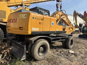 Excavatrice sur pneus Hyundai R150W d'occasion, Corée du Sud, Doosan Daewoo 150w 150, à vendre - Product Image 3