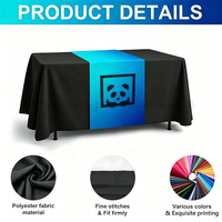 Chemin de table personnalisé en polyester par sublimation, doux et traditionnel, avec logo PANLUOSI, idéal pour mariages, événements et fêtes décoratives