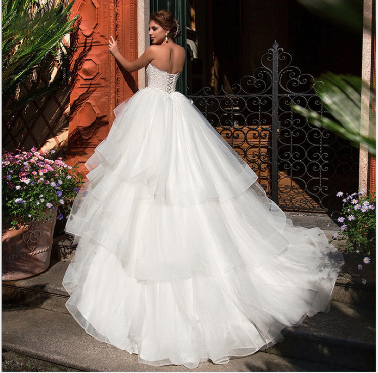 slim fit dress slacks Mermaid Spaghetti Straps Backless Simple White Wedding Dress WD450 US10 / Ivory main image 1
