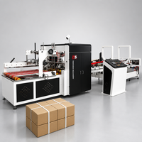 Machine de collage automatique de cartons ondulés à colle thermofusible électrique contrôlée par PLC pour la production de cartons de fruits – Vente en gros