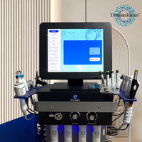 Appareil Portable Hydra Massage Exfoliant H2O2 pour Microdermabrasion à Domicile et en Salon, avec Sérum Booster à Bulles