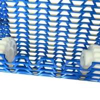 Grille modulaire en plastique POM/PP/PE de qualité alimentaire, pas de 12,7 mm, pour bande transporteuse de ligne de production de tortillas