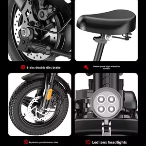 Bicicleta Eléctrica Plegable <span class=keywords><strong>Mini</strong></span> con Amortiguador Trasero, Bicicleta Eléctrica Portátil para Desplazamientos - Product Image 6