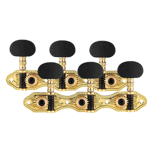 Classical <b>Guitar</b> <b>Tuning</b> keys <b>Pegs</b> Gold-plated Black Knob Machine Head for classical guitarra accessories set - Product Image 4