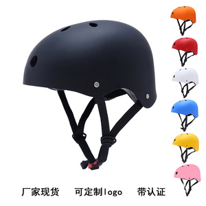 Casque de vélo orange couleur unie respirant avec 8-10 aérations, casque de sport de protection unisexe pour adultes - Product Image 4