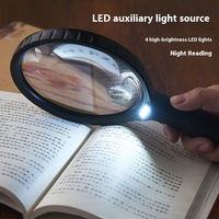 Super grande loupe LED 145MM lecture éclairée pour les enfants âgés Observation transfrontalière une pièce livraison directe