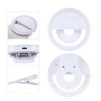 Anneau lumineux pour selfie pour iPhone |   Batterie rechargeable |   Lampe LED portable pour iPhone/téléphone Android, photographie, beauté, selfie