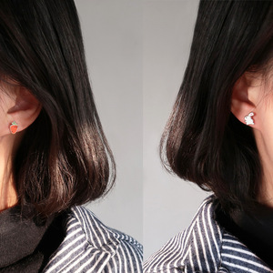 FY-ED873 ขายส่งต่างหูเงินแท้ 925 รูปกระต่ายสำหรับผู้หญิงและเด็กผู้หญิง ต่างหูแฟชั่นรูปสัตว์ - Product Image 3