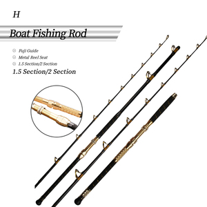 Grand jeu FUJI Guide <span class=keywords><strong>canne</strong></span> à pêche 50-100lbs jigging lourd pêche à la traîne cannes à eau profonde eau salée 1.8m 2.1m 2.4m 2.7m <span class=keywords><strong>canne</strong></span> à bateau - Product Image 1