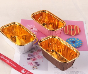Bandeja de pan Revestimiento de molde de papel Revestimiento para hornear pasteles Pan Panadería Pastelería Cupcake Barco Taza de papel Mini Pastel Pan Foil Liner Desechable - Product Image 4