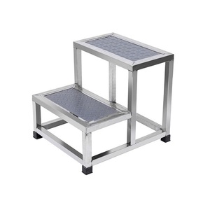 Jinbokang Stainless Steel Double Layer <b>Step</b> <b>Stool</b> 40x45cm Non Slip Hospital Pharmacy Use - Product Image 4