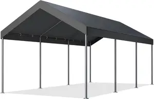 Abrigo de carro ao ar livre personalizado 10X20 Heavy Duty Carports Para Estacionamento Tenda Portátil Dobrável Garagem Canopy Tenda Branco
