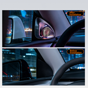 Haut-parleur de tableau de bord rotatif avec synchronisation de l'éclairage d'ambiance pour <span class=keywords><strong>Tesla</strong></span> <span class=keywords><strong>Model</strong></span> Y <span class=keywords><strong>Model</strong></span> <span class=keywords><strong>3</strong></span> Highland, style OEM, amélioration de l'intérieur - Product Image 3