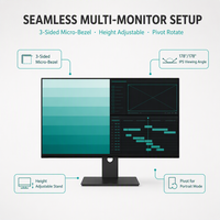 Monitor Profesional 27 Inci 2K Akurat Warna 2560x1440 IPS 95% DCI-P3 10bit HDR400 untuk Desain Grafis Fotografi