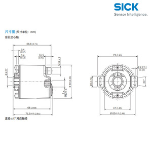 Capteur de position industriel SICK Absolute Encoder 1059035 AFM60A-BDNB018x12 - Product Image 3
