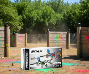 Pistola de paintball de plástico potente Scar Electric Gel Blaster 737C para juegos de disparos al aire libre - Product Image 2