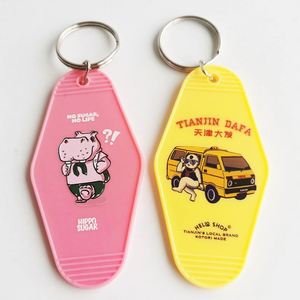 Custom Logo Promotional Hotel and Motel Keychains Blank <b>Plastic</b> ABS with Durable Metal Material - Product Image 4