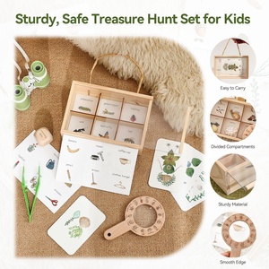 Kit de Explorador de Madera para Atrapar Insectos, Juego de Búsqueda Montessori, Juguete de Descubrimiento al Aire Libre para Niños, Actividad de Aprendizaje Preescolar para Niños Pequeños - Product Image 4