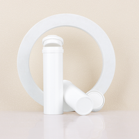 Tube à comprimés effervescents en PP de qualité alimentaire, pleine taille, personnalisable, résistant à l'humidité, avec dessiccant et bouchon à clapet
