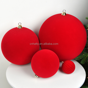 Wholesale Hatty Brand Eco-Friendly Waterproof Novelty Gifts Christmas Decoration Supplies 2026 Plastic <b>Red</b> Velvet Christmas - Product Image 1