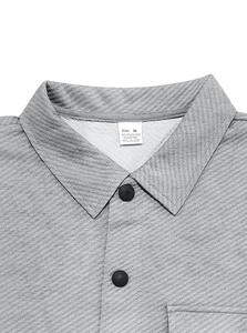 Venta al por mayor de los hombres de poliéster otoño/invierno cálido 300g cómodo transpirable multi-Bolsillo de un solo pecho Chaqueta de punto - Product Image 3