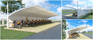 Xz oem odm פלדה מגולוון הסיטונאי כיסוי חניה carport מבנה עמיד למים עבור נמלים - Product Image 2