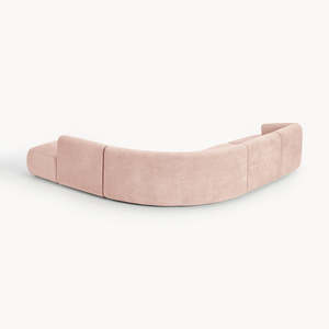 Divano Modulare a L in Velluto Minimalista e Trendy, Ecologico e Confortevole per Appartamenti, <span class=keywords><strong>Hotel</strong></span> e Ville - Product Image 3