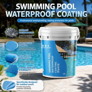 <span class=keywords><strong>Peinture</strong></span> <span class=keywords><strong>acrylique</strong></span> professionnelle à séchage rapide, haute densité, imperméable, pour la réparation et l'entretien des piscines - Product Image 3