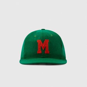 Casquette de baseball en laine micro-courbée non structurée à 6 panneaux, style snapback – Grande Vente - Product Image 3