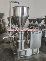 Machine commerciale à beurre de cacahuète pour beurre de noix protéiné torréfié, moulin colloïdal en acier inoxydable avec système de refroidissement par eau