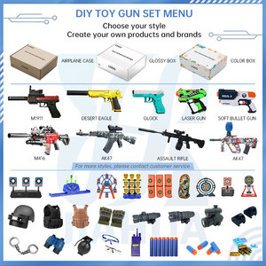 Pistola de Juguete de Espuma Eléctrica para Niños, Regalo para Niños, Pistola de Policía de Plástico, Pistola de Juguete con Balas Blandas para Caza, Armas de Juguete del Ejército - Product Image 2