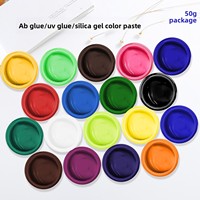 Pâte de couleur huileuse à haute concentration 50g 18 couleurs, directement de l'usine, pour résine acrylique, colle AB et colle UV