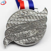 Médaille 3D personnalisée avec votre propre logo en or, argent ou cuivre, pour compétition sportive, avec ruban
