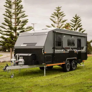 2024 Fábrica Nova Alta Qualidade Luxuosa Acomodação 21ft Off Road Caravana Com Banheiro Para Venda