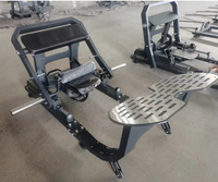 Machine à fessiers à charge libre robuste avec barres de sécurité pour entraînement commercial en salle de sport