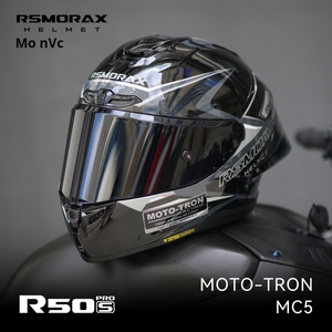 RSMORAX 男女兼用 R50Spro レーシングヘルメット「ブルームス」デザイン フルフェイス・オープンフェイス キッズ用 バイクヘルメット ABS素材 新品 - Product Image 3