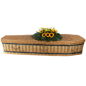 Hasır tabut bambu insan tabut tabut hayvan cenaze tabutu kutu yeşil mezar kremasyon tabut ve tabut - Product Image 4