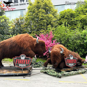 Bison animatronique réaliste grandeur nature, monstre de la jungle - Product Image 6