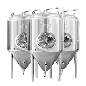 Réservoir <span class=keywords><strong>de</strong></span> fermentation pour <span class=keywords><strong>vin</strong></span> et bière HG en acier inoxydable 7BBL avec gaine à fossettes et fonctionnement facile - Product Image 2