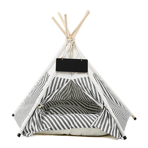 Venta al por mayor cama lavable para mascotas tienda de campaña para mascotas Interior Exterior cachorros casa tipi para mascotas con cojín para perros y gatos - Product Image 1