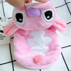 Stitch Coat Jacket Ropa para perros Ropa de terciopelo Perros <span class=keywords><strong>Super</strong></span> Small Cute Chihuahua Thicken Otoño Invierno Blue Boy Mascotas - Product Image 2