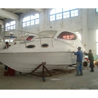 Desain baru MS Aluminium boat Cabin kapal penjelajah perahu untuk dijual 7.38m 150hp untuk menjual CCS CE sertifikat untuk pelanggan Eropa