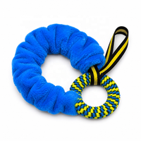 Jouet interactif pour chien avec corde de traction et anneau de mastication durable pour le nettoyage des dents, pour chiens de taille moyenne et grande