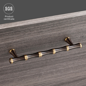 Nieuwe <span class=keywords><strong>Chinese</strong></span> Stijl Bamboe Vorm Kast Handgrepen Goud Messing Zwart <span class=keywords><strong>Hardware</strong></span> Voor Meubelladen Dozen Fabrikant Prijs - Product Image 2