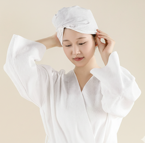 Serviettes jetables non tissées super absorbantes et à séchage rapide pour cheveux, bonnets de séchage jetables en tissu doux, vente en gros OEM - Product Image 1